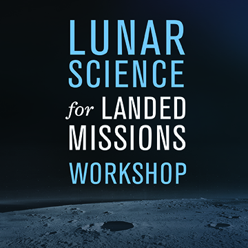 Lunar Science for Landed Missions Workshop logo