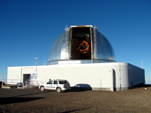 photo of NASA infrared telescope facility 
on mauna kea